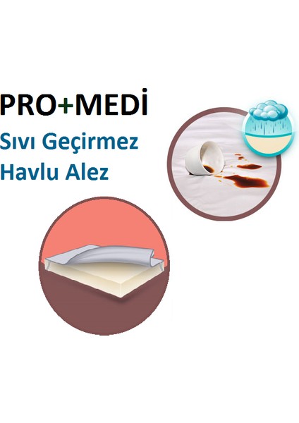 Sıvı Geçirmez Yatak Koruyucu Havlu Alez 90x200 cm