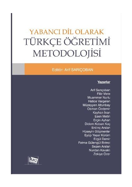 Yabancı Dil Olarak Türkçe Öğretimi Metodolojisi