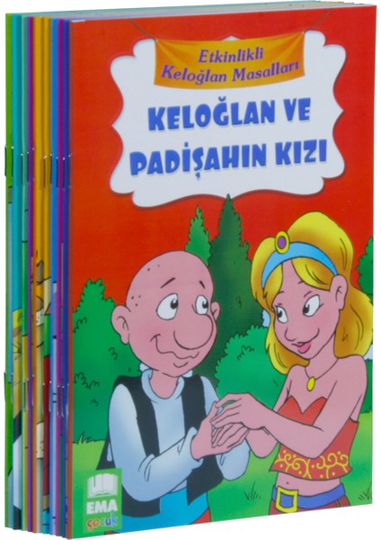 Etkinlikli Keloğlan Masalları Seti 1 Ve 2 Sınıflar İçin Düz Yazılı (10 Kitap Takım - Küçük Boy)