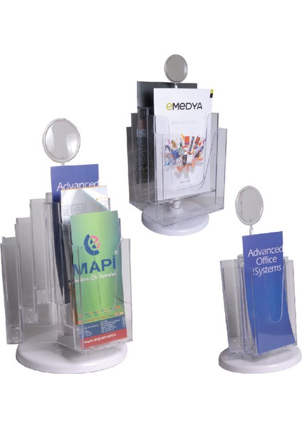 Dön.Broşür Stand A4 1/3 2 Yönlü 4 Cepli