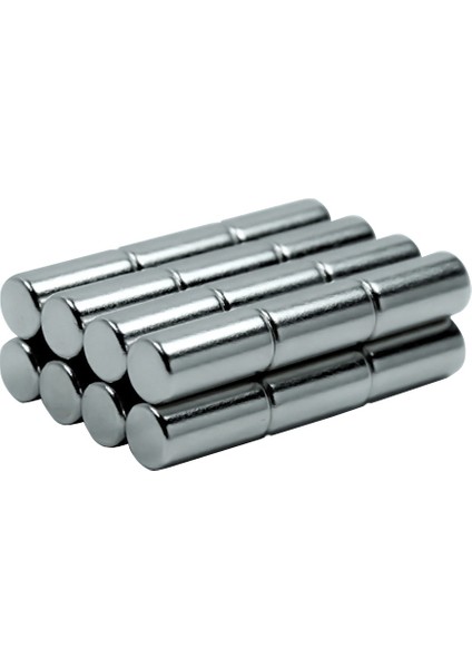 5x10 mm Güçlü Neodyum Mıknatıs Silindirik Çap:5mm Uzunluk:10 mm (4'lü)