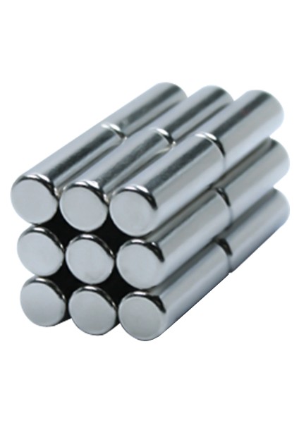 5x15 mm Neodyum Mıknatıs Silindir Çap:5mm Uzunluk:15mm (5'li Paket)