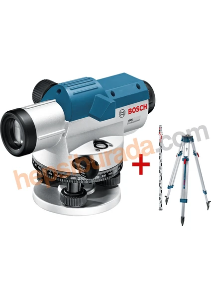 GOL 32 D + BT 160 Tripod + GR 500 Mira Optik Hizalama/Optik Nivo (Ölçüm Birimi : Derece)