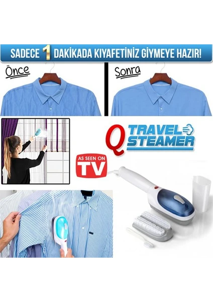 Pratik Taşınabilir Buharlı Ütü Q Travel Steamer