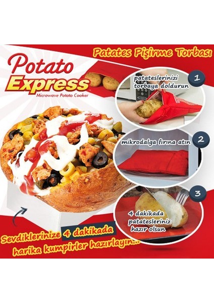 Patates Pişirme Kumpir Torbası Potato Express