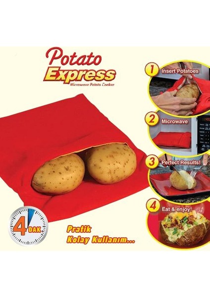 Patates Pişirme Kumpir Torbası Potato Express