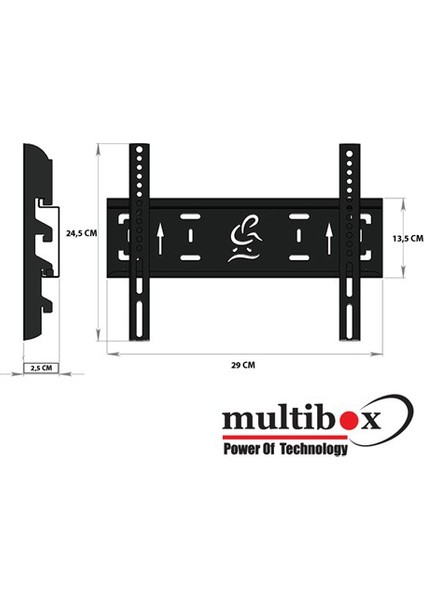 Multibox Mb-32 19" - 37" Sabit Askı Aparatı