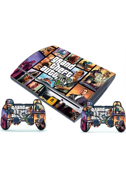 Stickermarket Ps3 Fat Kasa Gta Sticker Seti