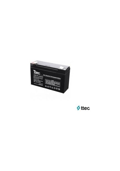 T.Tec Plus 6V 12Ah Bakımsız Kuru Akü