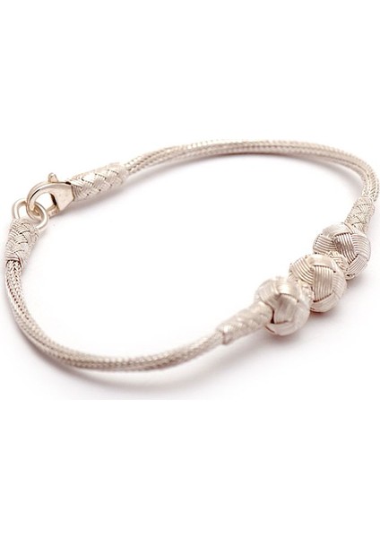 Üç Silahşörler Kazaziye El Sarması Gümüş Bileklik 178 fiyatları