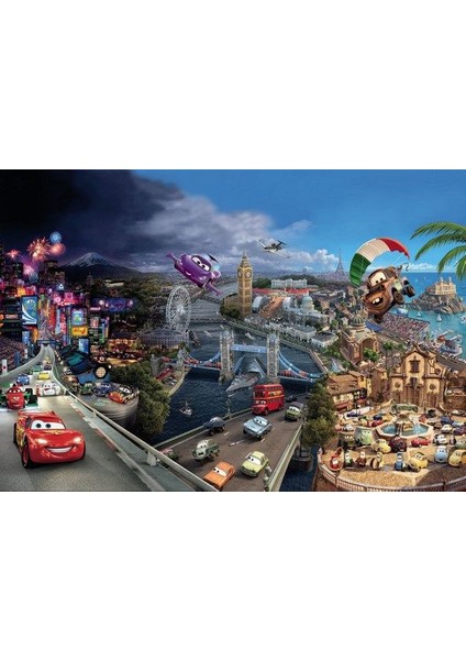 8-400 Cars World Çocuk Duvar Posteri fiyatları