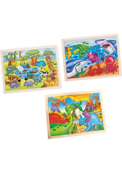 Ahşap Puzzle 40x30 Cm