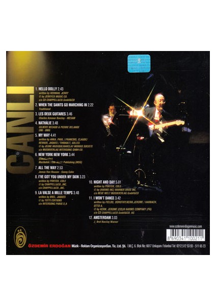 Özdemir Erdoğan - Sahnelerden Canlı Kayıtlar (CD)