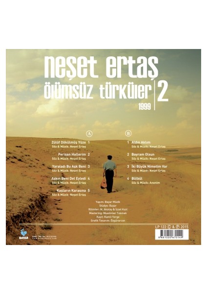 Neşet Ertaş - Ölümsüz Türküler 1999-2 (Plak)