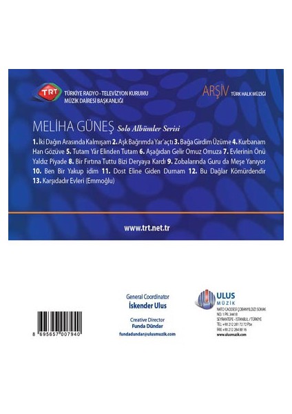 Melıha Gunes - Trt Cd Arsıv 202