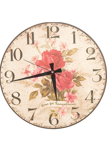 Ahşap Yuvarlak Duvar Saati