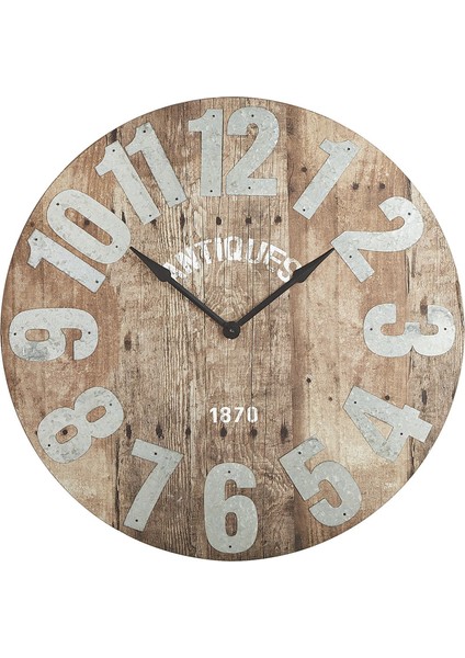 Ahşap Yuvarlak Duvar Saati