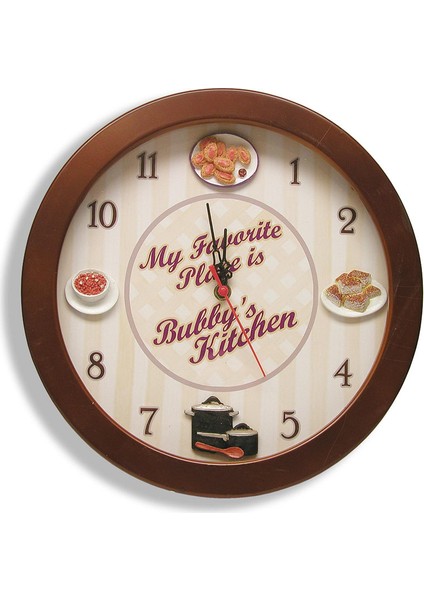 Ahşap Yuvarlak Duvar Saati