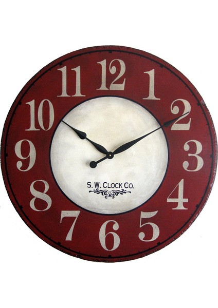 Ahşap Yuvarlak Duvar Saati