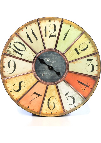 Ahşap Yuvarlak Duvar Saati