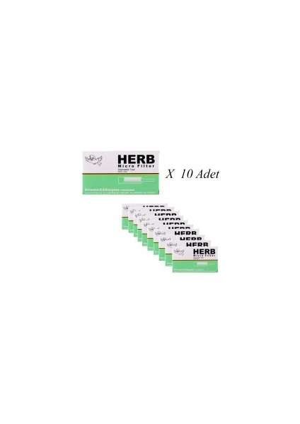 Herb Micro Filter KullanAt Sigara Ağızlığı 10lu Paket