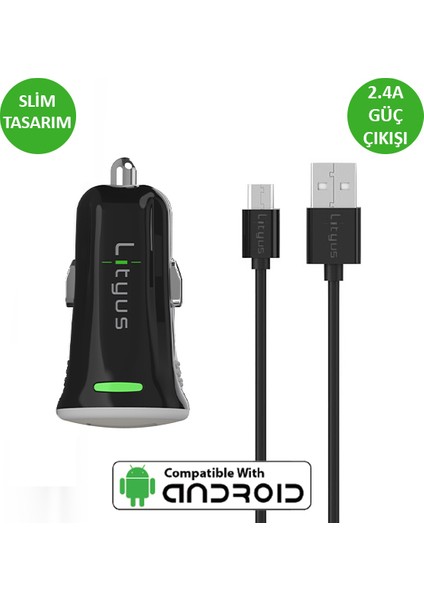 Araç Şarjı Micro Usb
