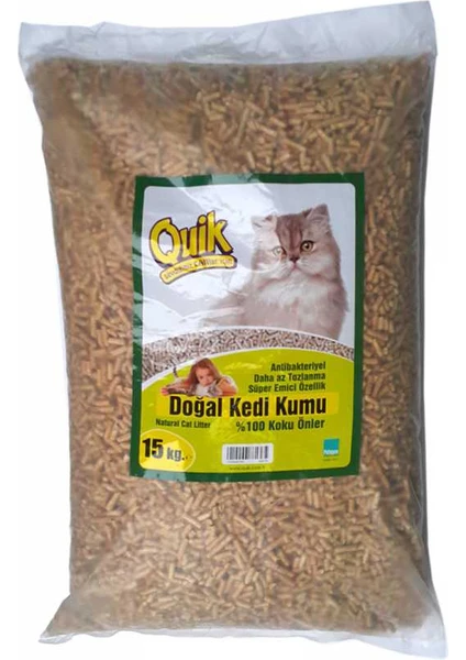 Quik Çam Pellet Kedi Kumu 15 Kg