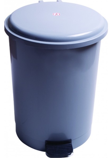Çöp Kovası Pedallı 30 Litre Gri