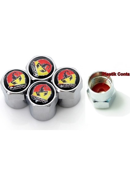 Abarth Sibop Kapağı Metal 4 Adet