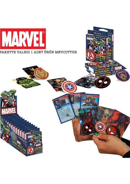 Marvel Universe Jumbo Pin And Collectible Card Set