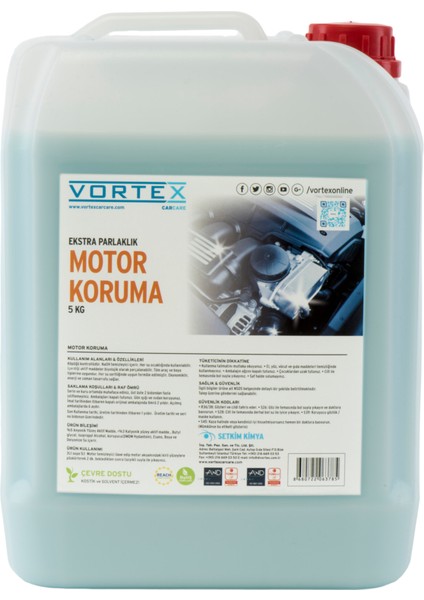 Vortex Motor Koruma Ve Parlatma Sıvısı 5 Kg