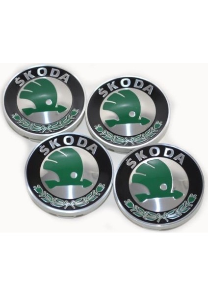 Skoda Jant Göbeği Universal Yeşil 55 Mm