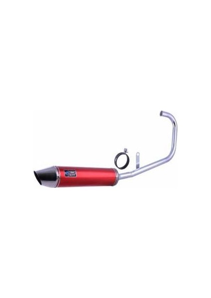 Tümopar Egsoz Borulu Modifiye Uzun Kırmızı Cg125 Agk125