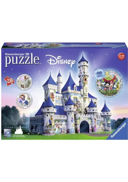 3 Boyutlu Plastik Puzzle Walt Disney Şatosu-125876