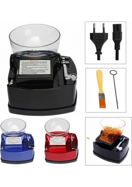 Elektrikli Sigara Sarma Makinesi Hazneli Mavi
