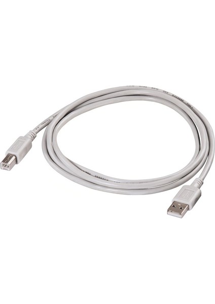 USB 2.0 A Fiş - B Fiş Gri 1.5m