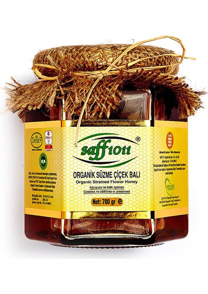 Organik Süzme Çiçek Balı 700 Gr.