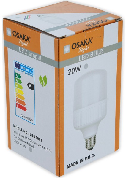 Osakalight 20W Yüksek Watt Led Ampul E27 Beyaz