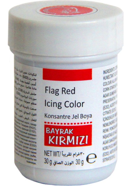 Jel Gıda Boyası Bayrak Kırmızı (30 gr)