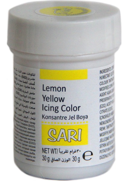 Jel Gıda Boyası Sarı (30 gr)