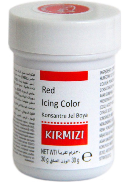 Jel Gıda Boyası Kırmızı (30 gr)