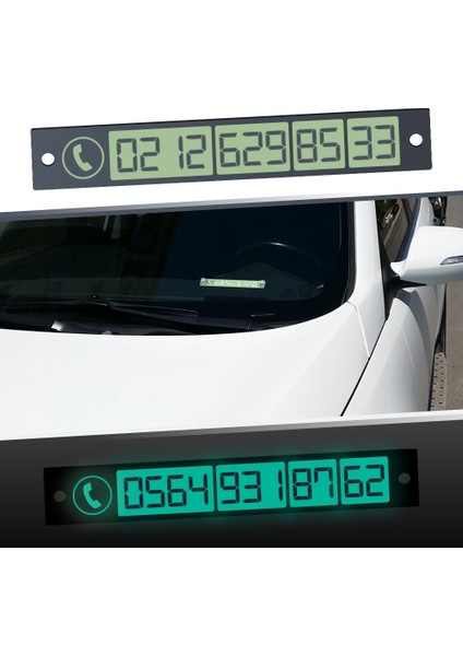 Fosforlu Telefon Numara Plakası