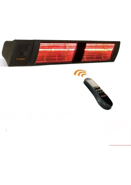 Supra Plus 4000w Kumandalı IP55 Suya Dayanıklı Elektrikli Isıtıcı