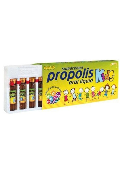 Sepe Natural Tatlandırılmış Vitamin Destekli Propolis Kids 10Ml X 10 A