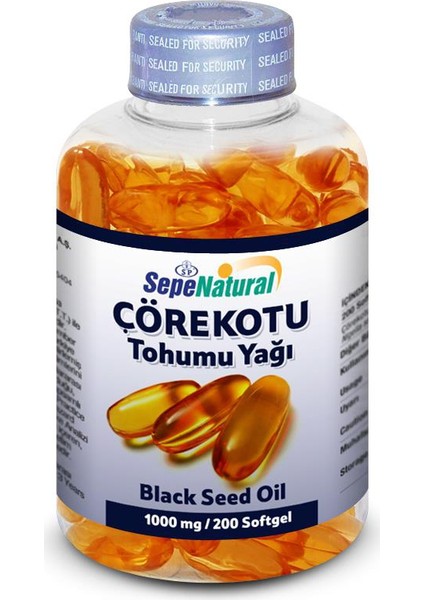Çörekotu Tohumu Yağı 200 Softgel X 1000mg