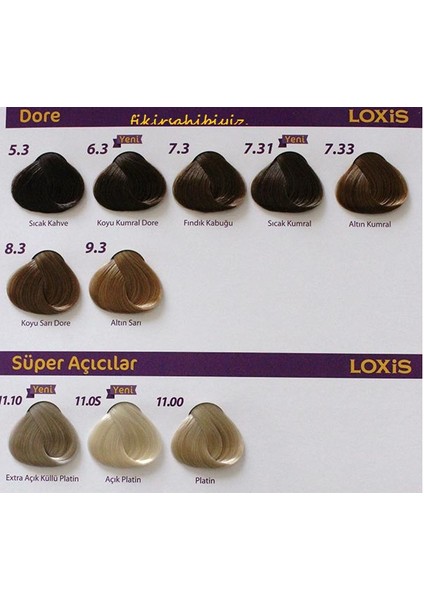Tüp Krem Saç Boyası Dore 7.33 Altın Kumral indirimleri