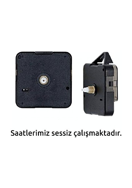 Ürgüp Metalize Çerçeve Romen Rakamlı Duvar Saati