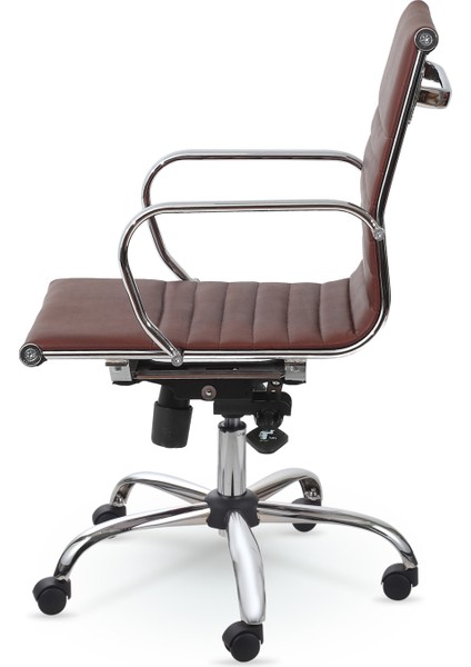 Chrome Çalışma Koltuğu Kahverengi fiyatları