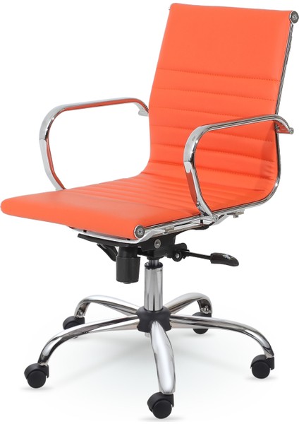 Chrome Çalışma Koltuğu Turuncu