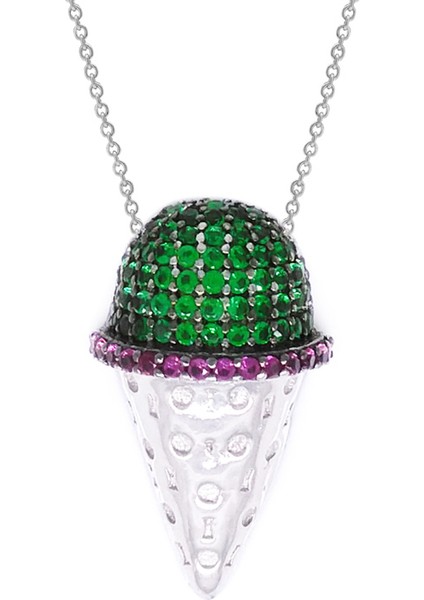 Altınsepeti Gümüş Külah Dondurma Kolye G459Kl